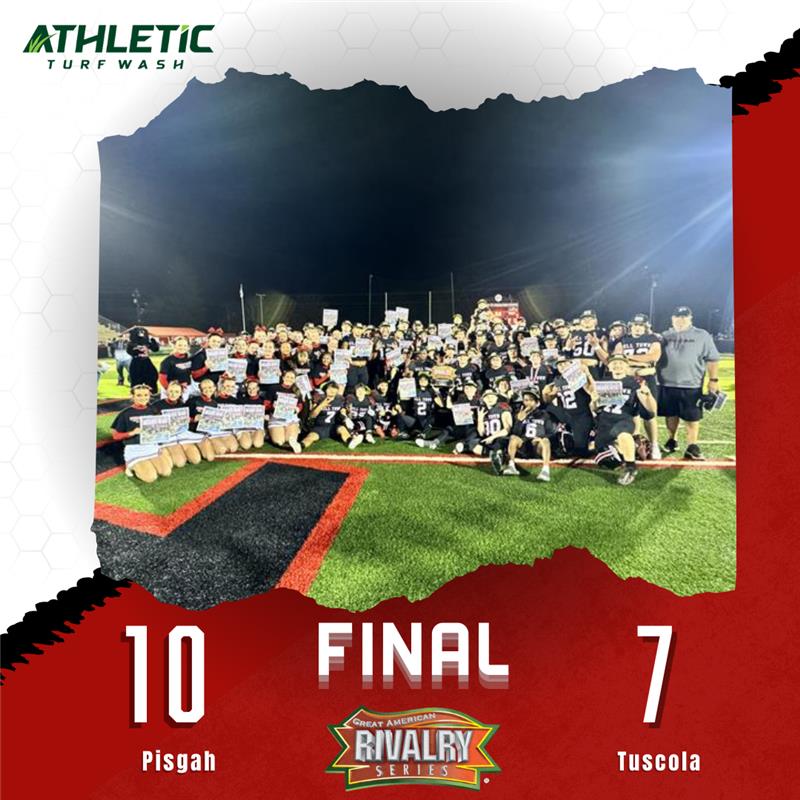 Great American Rivalry Series (@americanrivalry) on Twitter photo In a nail-biter that went straight down to the wire, Pisgah was able to take down their rivals Tuscola 10-7! <a href="/PisgahHigh/">Pisgah High School</a> <a href="/ATurfWash/">Athletic Turf Wash</a> In a nail-biter that went straight down to the wire, Pisgah was able to take down their rivals Tuscola 10-7! <a href="/PisgahHigh/">Pisgah High School</a> <a href="/ATurfWash/">Athletic Turf Wash</a>