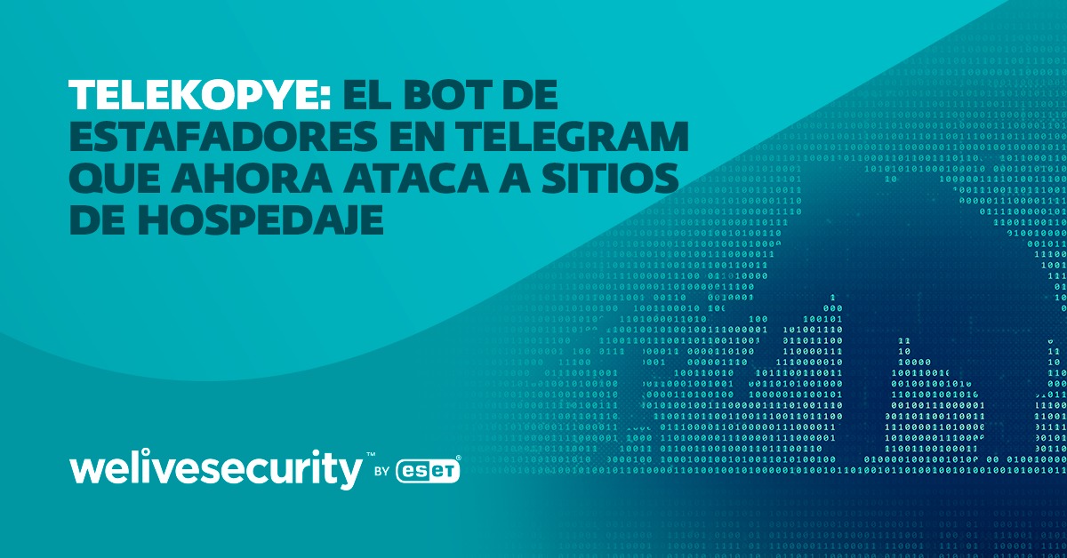 ESETLA's tweet photo. ¿Reservando un viaje? ¡Cuidado! ⚠️ 

El equipo de investigación de ESET vuelve encontrarse con Telekopye, un kit de herramientas que opera como bot de Telegram entre estafadores, esta vez apuntando a plataformas de reserva de hospedaje como Airbnb y https://t.co/fHhjVO1x3E

Más info aquí: https://t.co/aF7yDTyrXF
