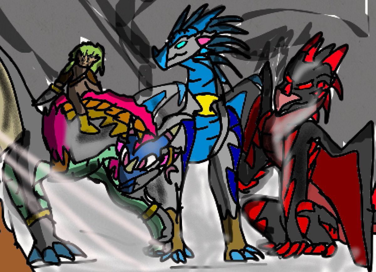 local_hybrid's tweet photo. Here you go *a reveal of my team* me. hourglass *an icewing* sinister *a all hybrid* and a scavenger friend :D #wingsoffire #oc https://t.co/1Cu6uXSKHR