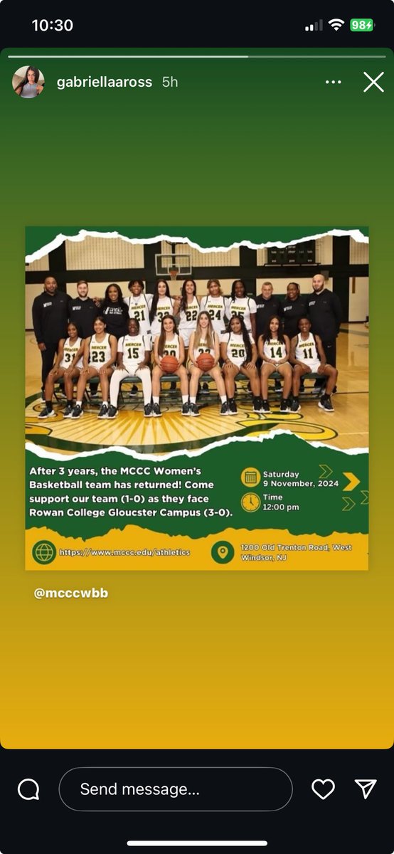 For the first time in 3 years Mercer Women’s basketball will play a home game at 12:00 noon.please come out and support us.