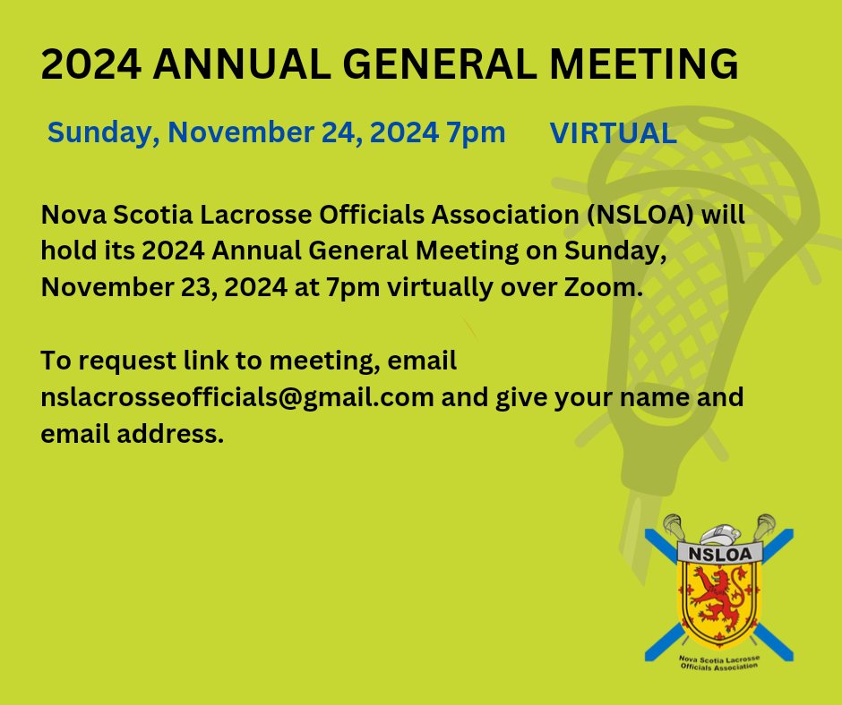 Nova Scotia Lacrosse Officials Association tweet media