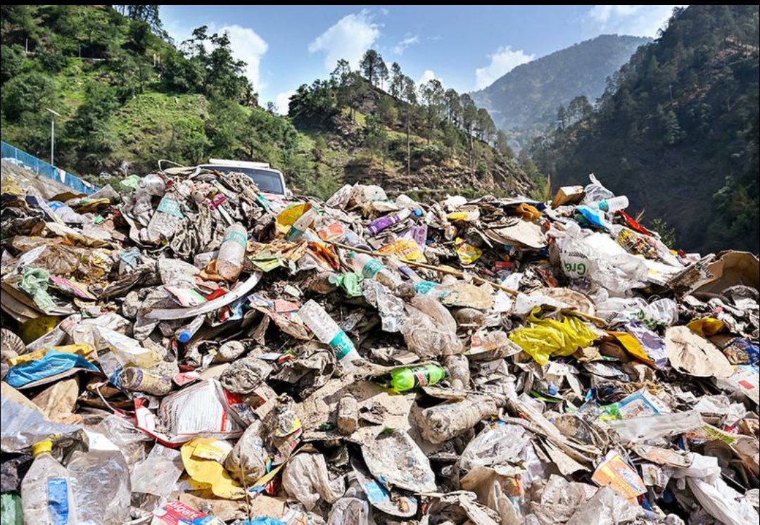 RahulSeeker's tweet photo. Remember the 2013 Kedarnath disaster that took 6000 lives + swept away many villages?

Now see this - Total 49.18 tonnes garbage in Kedarnath are just dumped near the temple 2022 - 2024 left untreated.
The Temple is at 12K feet where there are glaciers.
Isn't it inviting another Disaster to take place?

Unprocessed garbage releases toxic chemicals that seep into the soil and groundwater contaminate all also attracts pests and diseases completely destroy the ecosystem and the natural habitat. 

The amount of methane this 50 ton unprocessed garbage release in this sensitive zone is unimaginable. 

Shouldn't it be the concern of the Govt if not Temple Authorities? For what are they collecting Tax from Public?
This is plain inviting a catastrophe. 
Source @the_hindu