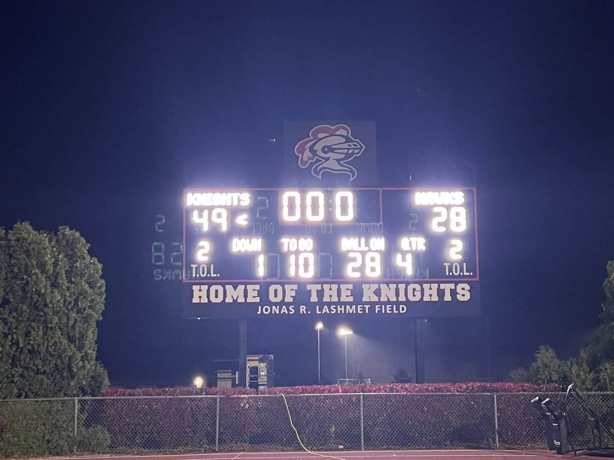 3rd Round…Here come the Knights!!!