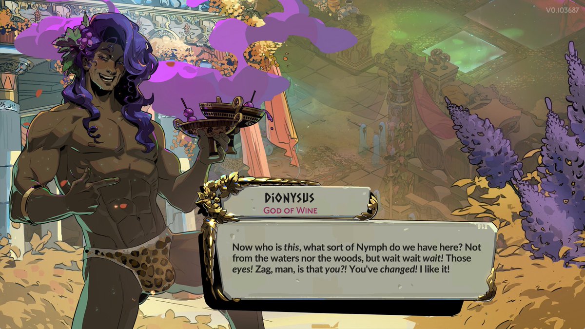 Dionysus is a trans-affirming himbo confirmed.  🏳️‍⚧️🏳️‍⚧️🏳️‍⚧️