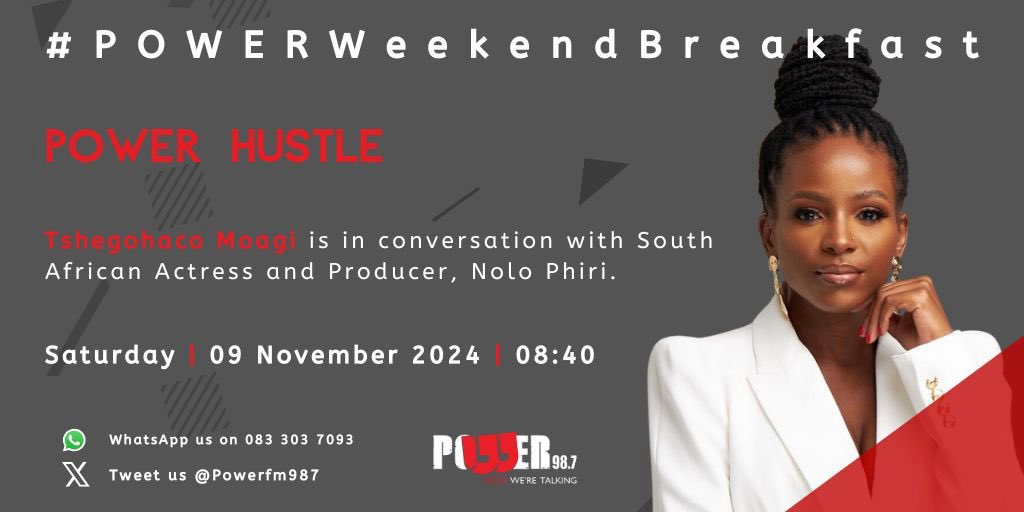 Really looking forward to my conversation with Tshegofatso on the #PowerHustle this morning on <a href="/Powerfm987/">POWER 98.7</a> ✨ Join in 

#BusinessOfStorytelling
#LeadingLadies 
#Mentorship
