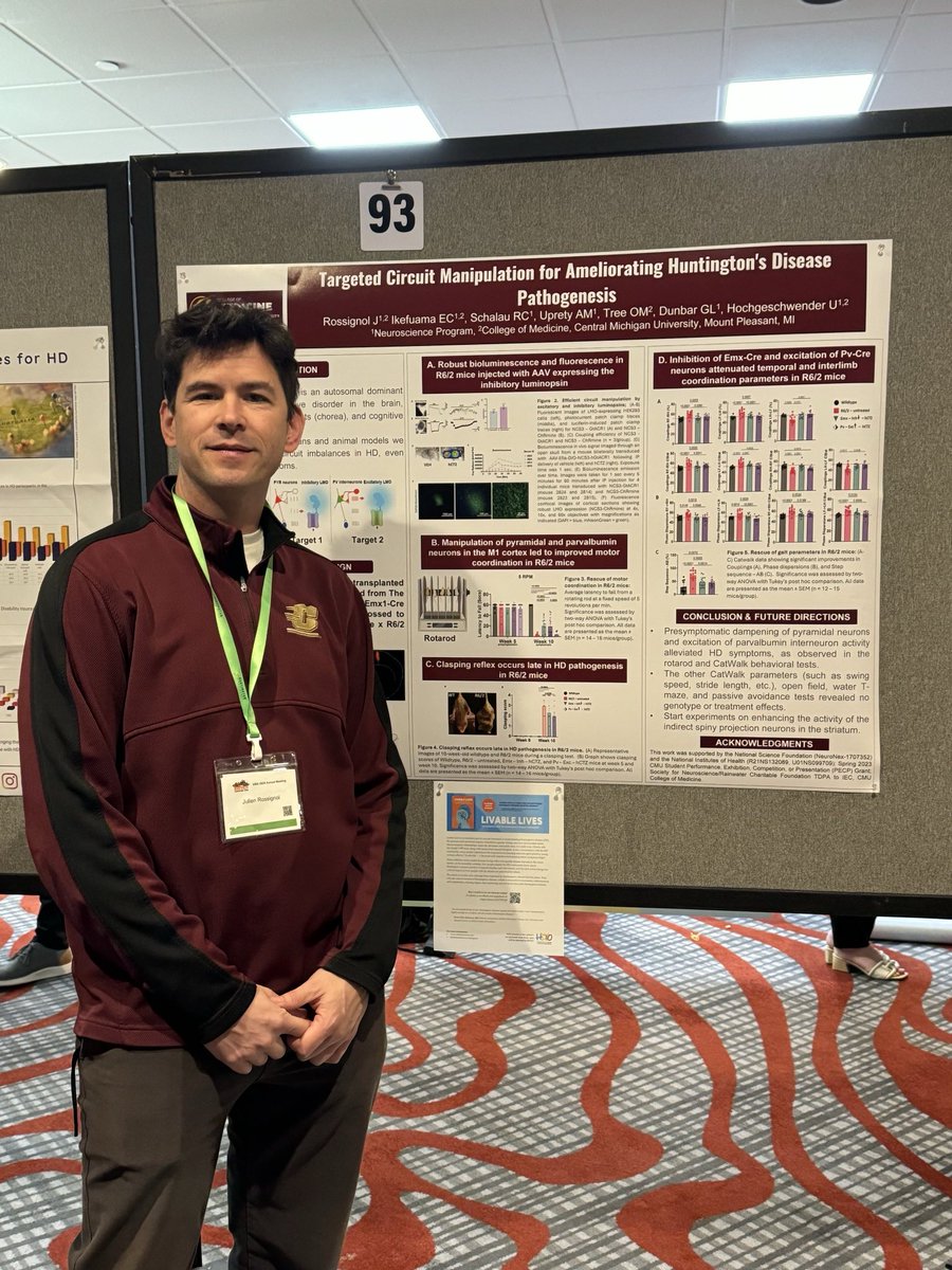 At <a href="/HuntingtonSG/">HuntingtonStudyGroup</a> #HSG2024 
Great poster presentation, great community, great program, enjoyed being part of it with <a href="/FNIlabCMU/">FNIlab@CMU</a> <a href="/BSrinageshwar/">BhairaviSrinageshwar</a> <a href="/HDYOFeed/">HDYO</a> <a href="/HDSA/">HDSA</a> <a href="/HDSANYA/">HDSA's NYA</a>  #Huntingtondisease