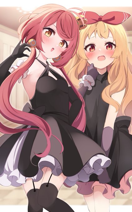 ドレス姿のジェンキンスとジャージー #アズールレーン 