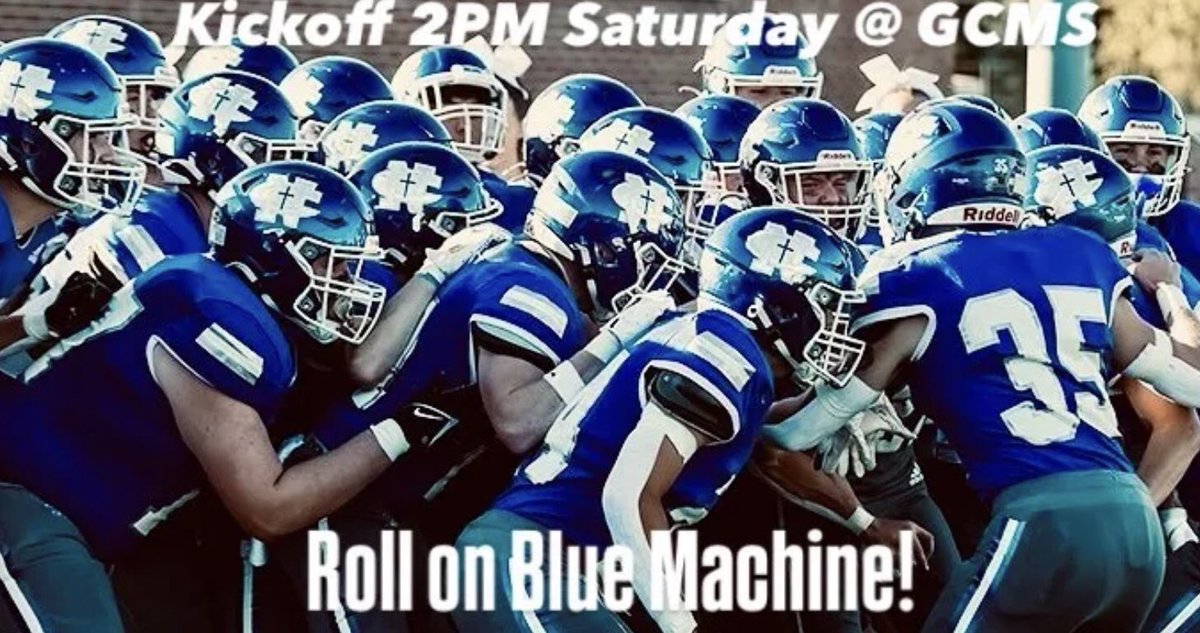 Playoffs- Round 2-
Kickoff 2PM
@ Gibson City
#rollon #bluemachine #newmanfootball