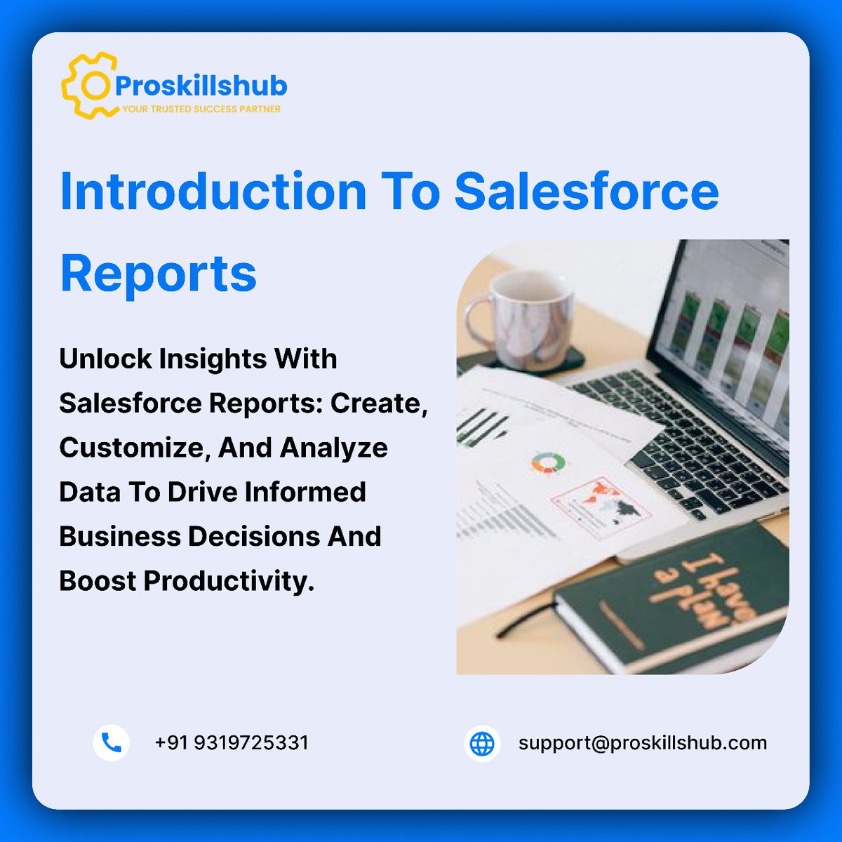 proskillshub_'s tweet image. Discover Salesforce&apos;s reporting capabilities, including how to create basic reports. Understand the importance of data  
#SalesforceReports
#Salesforce
#SalesforceAnalytics
#SalesforceDashboards
#DataVisualization
#BusinessIntelligence
#DataReporting
#CRMReports
#SalesInsights