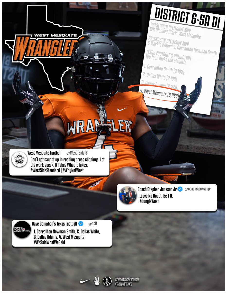 🏈 Still work to do! But 10-0 is a great start! So proud of EVERYONE that played a part in this regular season. Now it’s time for #GoldBallSZN! 🏈

📸: <a href="/Shotby_tato/">Tatum Fontenot</a> 

#WestSideStandard | #ITWIT | #JungleWest🌴