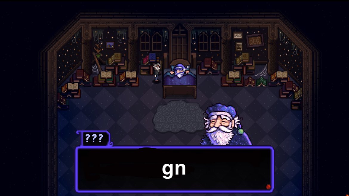 SGTSeagle's tweet photo. @ConcernedApe can i have your permission to send this in the goodnight channel in my friends discord https://t.co/xXVlC4ZEh2