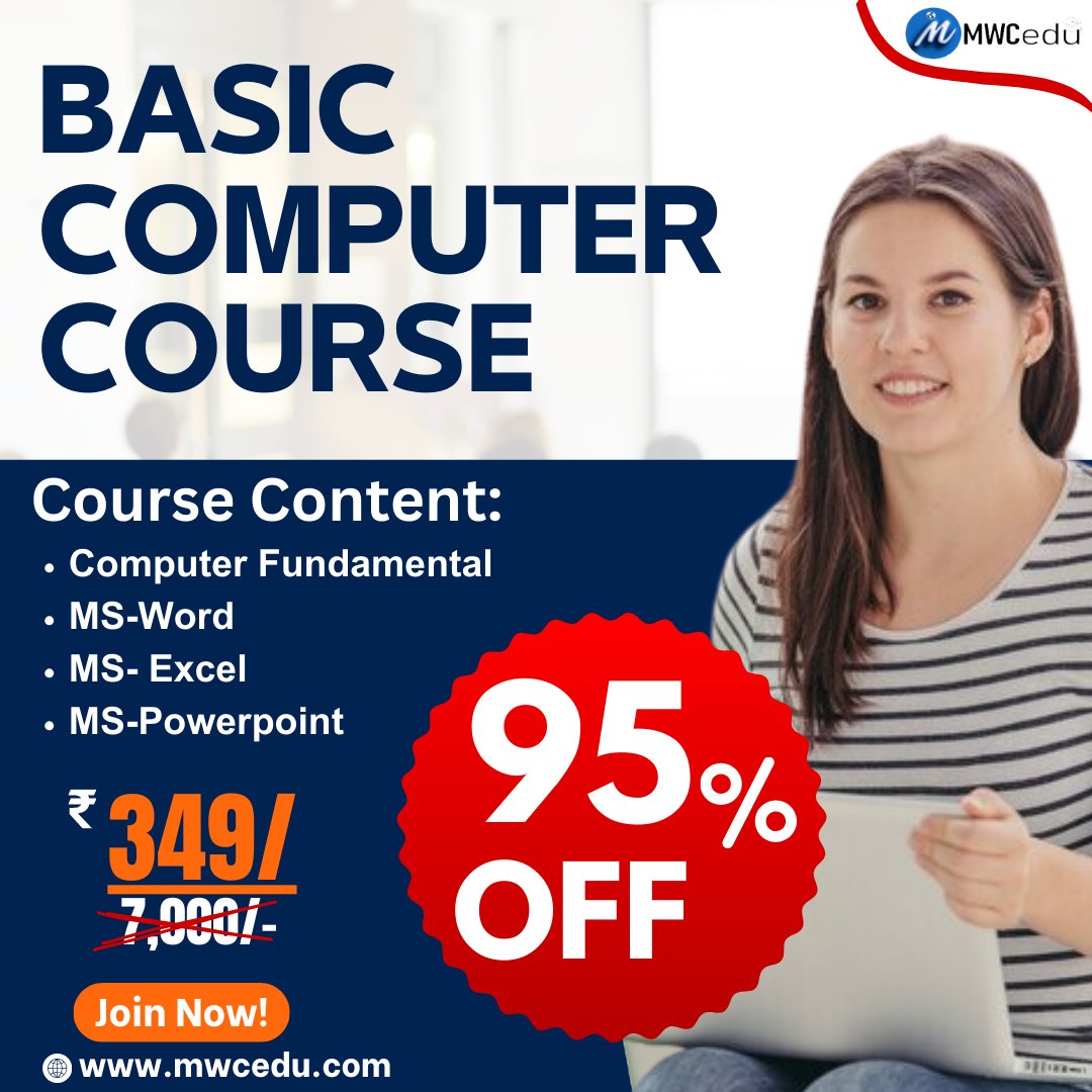 cedu_mw's tweet image. 🎉 Unlock Your Future with Basic Computer Skills! 🎉
Get *95% OFF* on our Basic Computer Course! 🚀
Master essential skills like Notepad, WordPad, MS Word, MS Excel, MS PowerPoint, and Email Basics!
📲Contact us: 𝟴𝟬𝟱𝟰𝟯-𝟴𝟱𝟱𝟰𝟯
#basiccomputerskills #learnthebasics