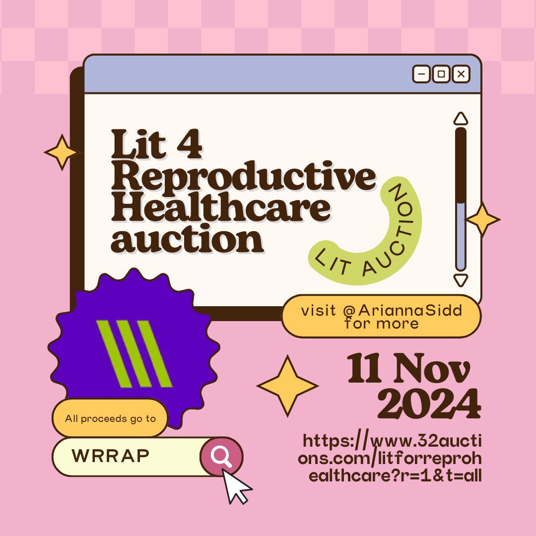 So excited to offer a query + first 50 pages critique for the Lit 4 Reproductive Healthcare Auction!

Visit this link to learn more:

32auctions.com/litforreprohea…