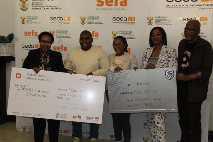 Sbewu_Global's tweet photo. Free State Start-up business of the year, Sbewu Global Solutions for our energy solution. Next stop, National Presidential awards. https://t.co/gDxKukqozb