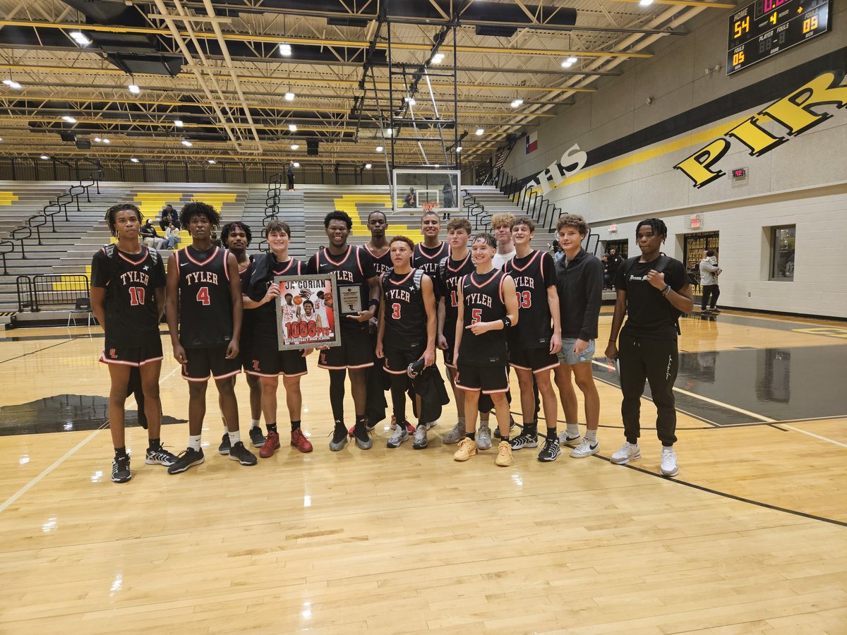 Congratulations to Ja’Corian Oes on surpassing 1,000 career points in a 90-54 win vs Crandall! Great team win! <a href="/TylerISD_Ath/">Tyler ISD Athletics</a> <a href="/jaCorianOes/">Ja’Corian oes</a>
