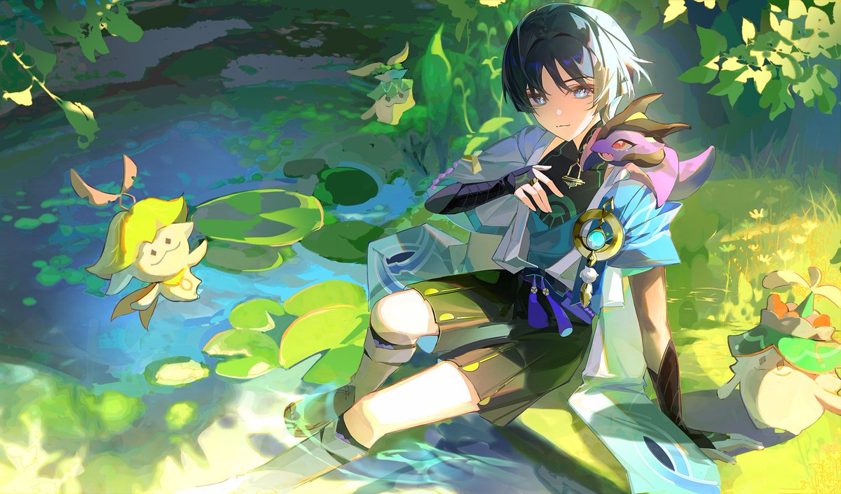 Cu09291's tweet image. 和朋友们
#scaramouche #wanderer #散兵