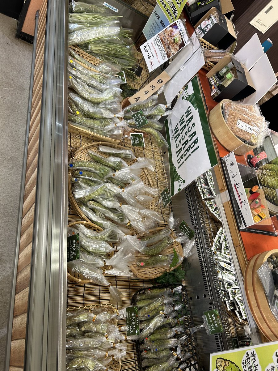 皆さん！こんにちは！
只今！生わさびの擦りおろしご試食提供中🤤✨️
是非‼️ご来店お待ちしております☺️

🆕生わさびも豊富に入荷しましたので
伊豆の旅のお土産にいかがですか？

#わさび
#わさびミュージアム
#生わさび
#伊豆
#老舗
#伊豆旅行
#静岡グルメ
#山本食品