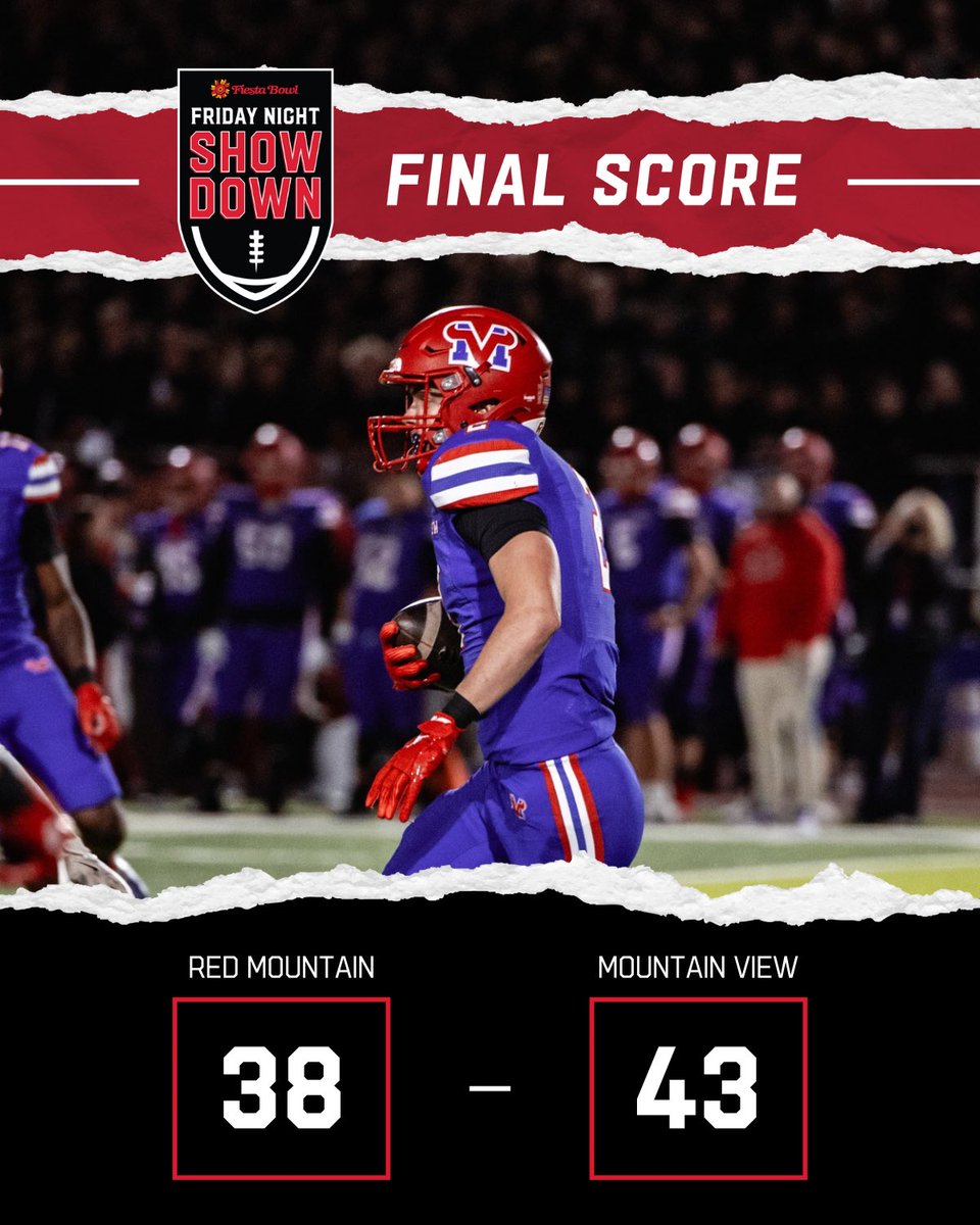 Toros win the Battle of Brown Road!

<a href="/MVToro_Football/">Toro Nation</a> makes a statement for inclusion in the Arizona Open State Championship with a 43-38 win over rival Red Mountain!