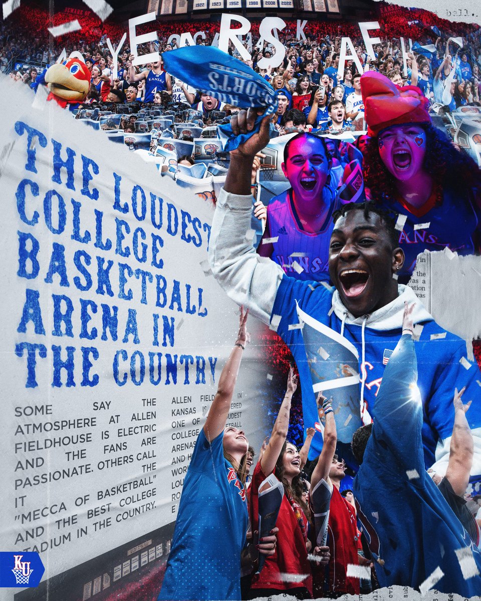 KUHoops's tweet photo. Couldn't have done this without you, Jayhawk Nation‼️ https://t.co/T4PAcyKvjW