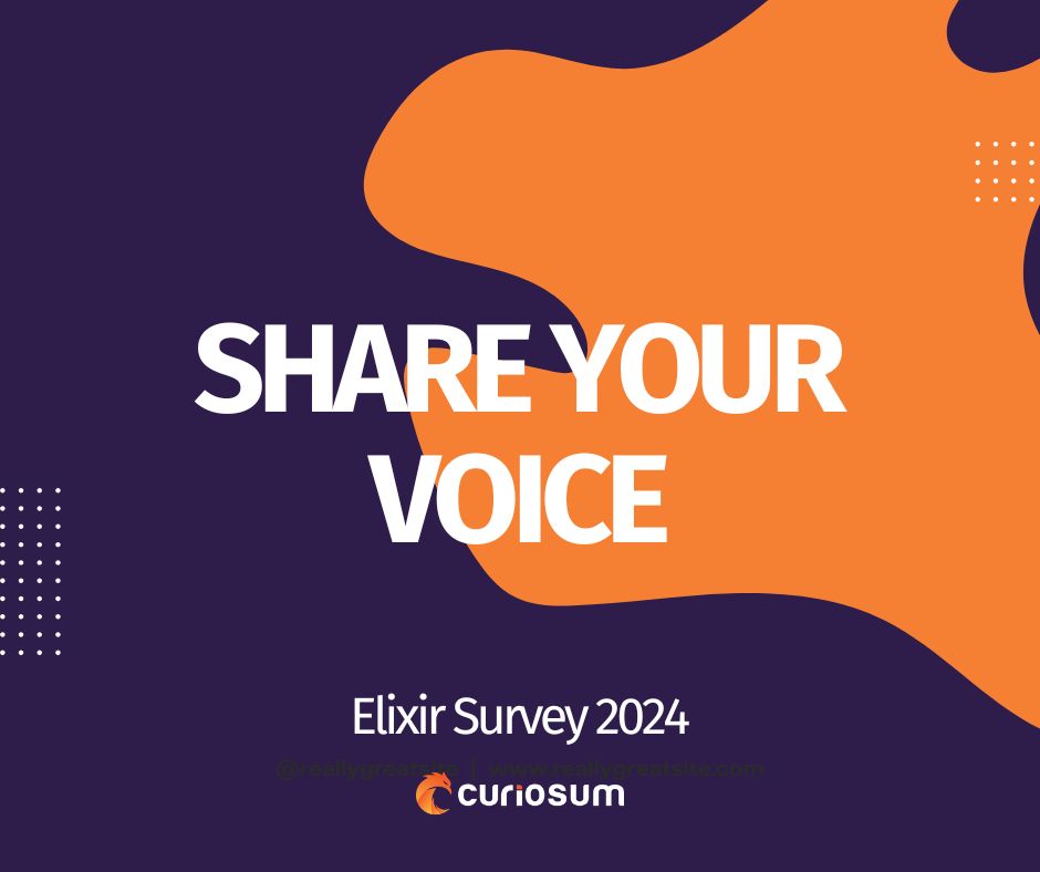 curiosum_dev's tweet image. Tomorrow is the final day to complete the Curiosum 2024 Elixir Survey!
It's your last chance to influence the Elixir insights. ✨
➡ curiosum.com/sl/b87vc3qn
#myelixirstatus #elixirsurvey2024 #curiosumelixirsurvey