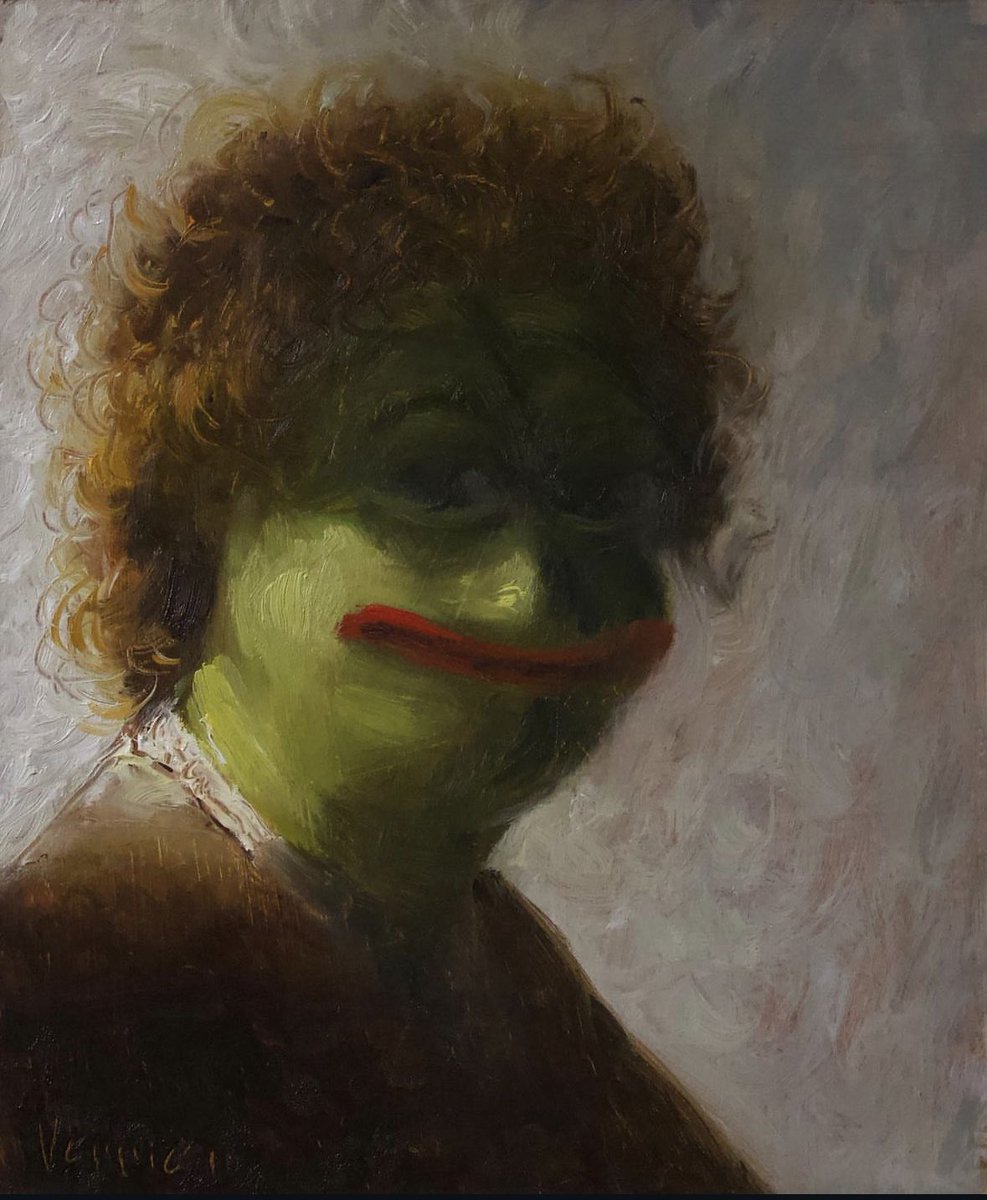 Pepe Von Rembrandt, don’t forget it. A homage to <a href="/Matt_Furie/">𝓜𝓪𝓽𝓽 𝓕𝓾𝓻𝓲𝓮</a> by <a href="/NoahVerrier/">Noah Verrier</a>