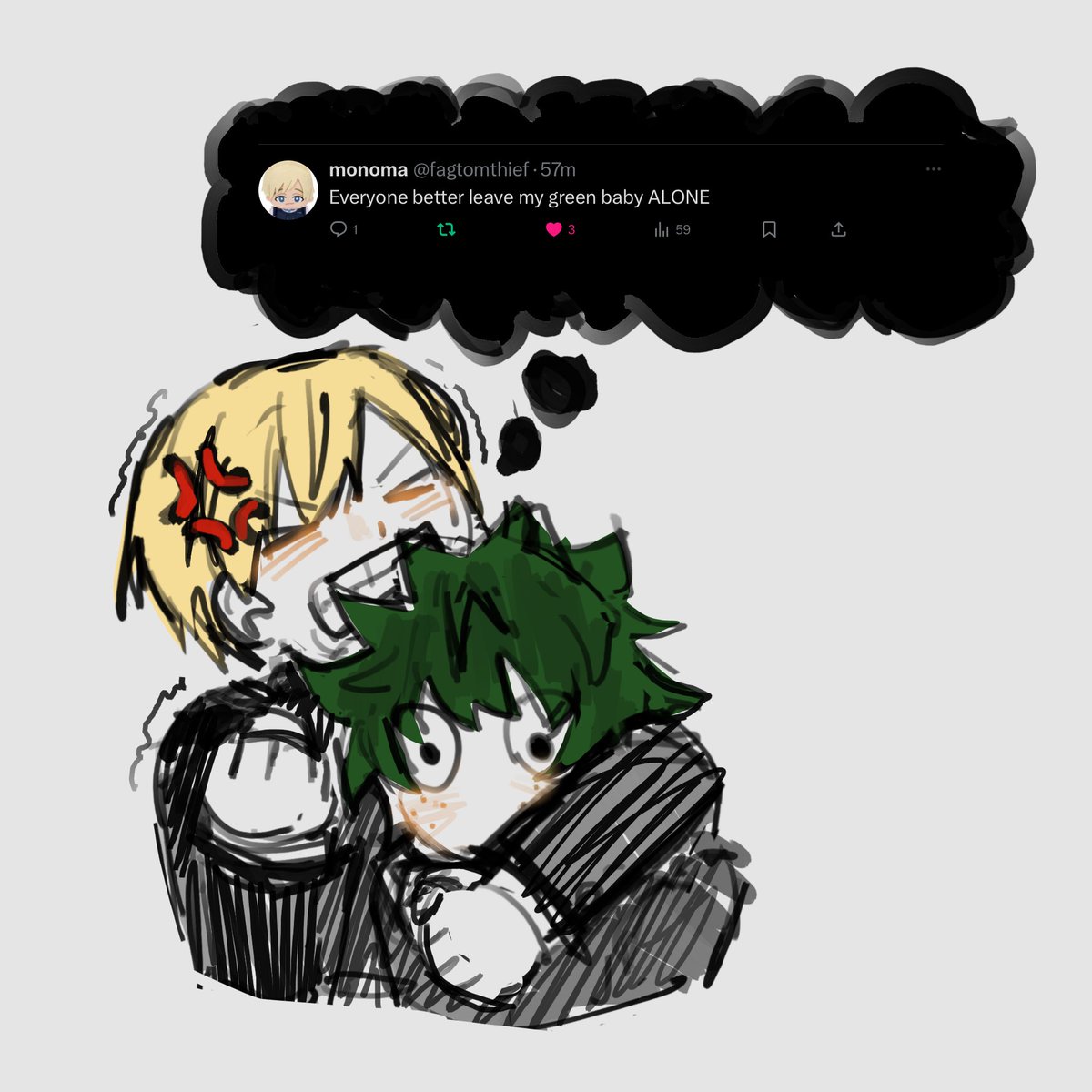 middle school mndk shenanigans again because that tweet made me laugh hashtag monodeku