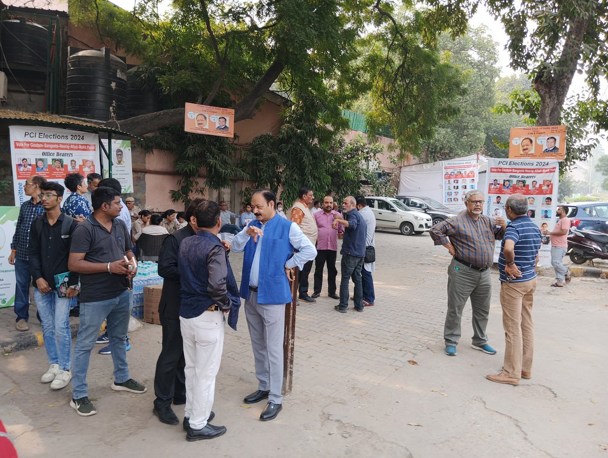 NikhilkRastogi's tweet photo. #Press Club of India elections today on 9th Nov 24, 
Voting has started.....
All #Journalist / members do come and cast your vote....
#Election #PCI  #NewDelhi https://t.co/OpucgBMIWo