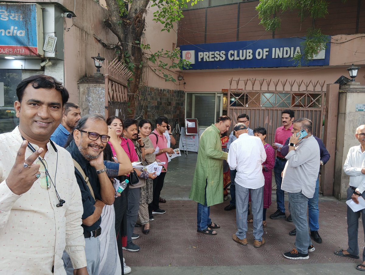 NikhilkRastogi's tweet photo. #Press Club of India elections today on 9th Nov 24, 
Voting has started.....
All #Journalist / members do come and cast your vote....
#Election #PCI  #NewDelhi https://t.co/OpucgBMIWo