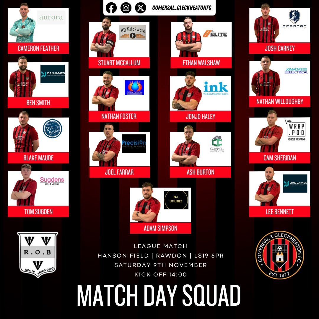 Gomersal & Cleckheaton 1st Team tweet media