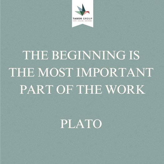 Monday Morning Thoughts 📷
"The Beginning is the most important part of the work" - Plato 📷
Let's have a strong start to the week and maintain that strength in the lead up to the challenging festive season.
#TaborGroup #NewMonth #FreshStart #Recovery