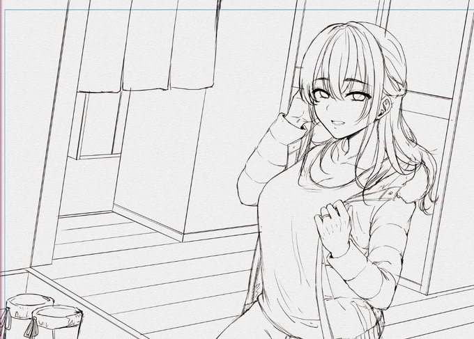 コミケ紙袋ラフ 