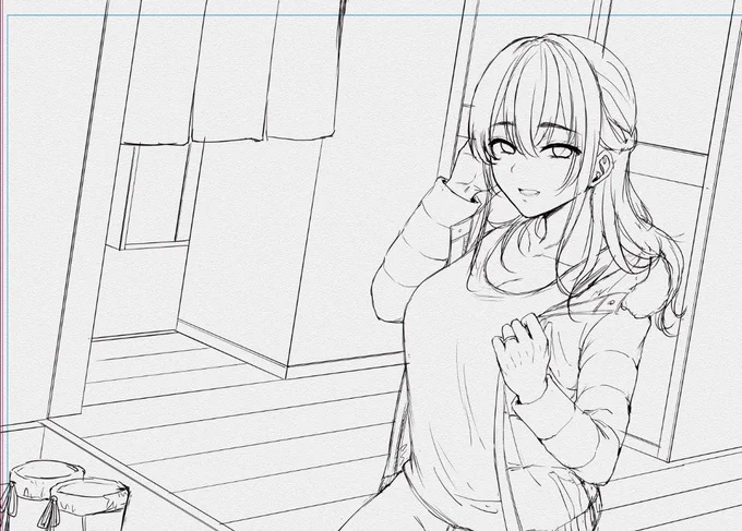 コミケ紙袋ラフ 