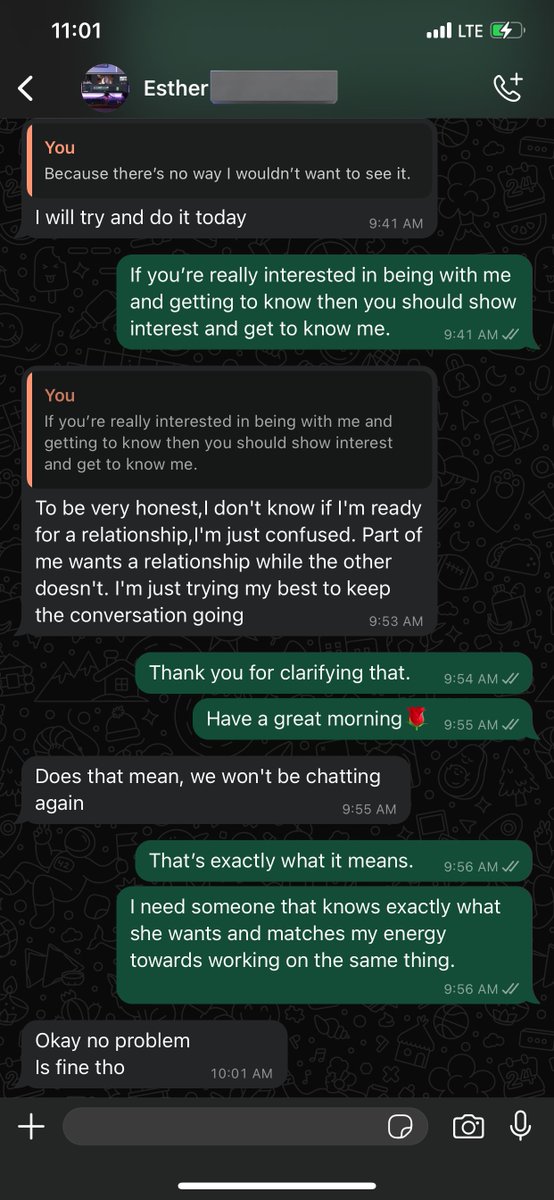 FindingKan's tweet photo. I need more men to know their worth and understand that a healthy conversation that goes both ways is important.

This was about 2 months ago. https://t.co/UQmtSIOJDh