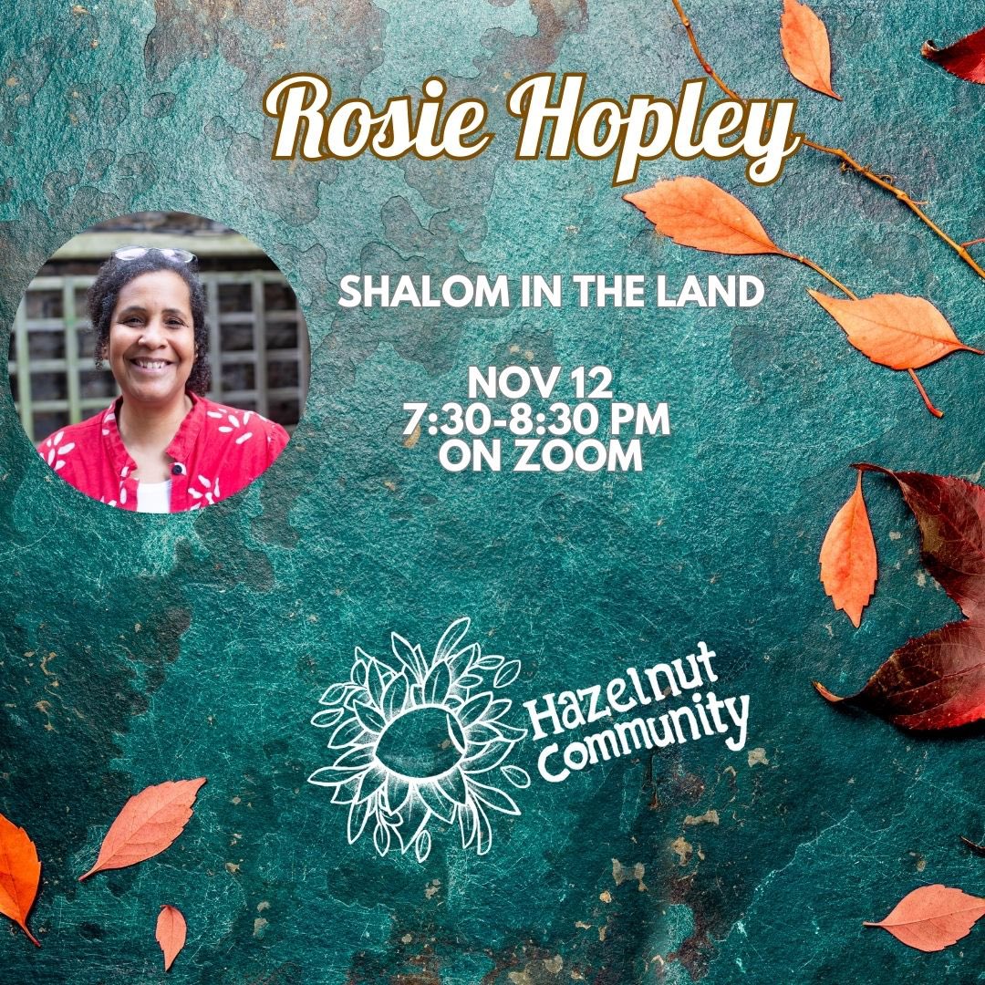 This Tuesday night from 7:30-8:30 PM, join us on Zoom for Shalom in the Land with Rosie Hopley as we explore themes of peace, land, and community. Tickets: eventbrite.co.uk/e/shalom-in-th…