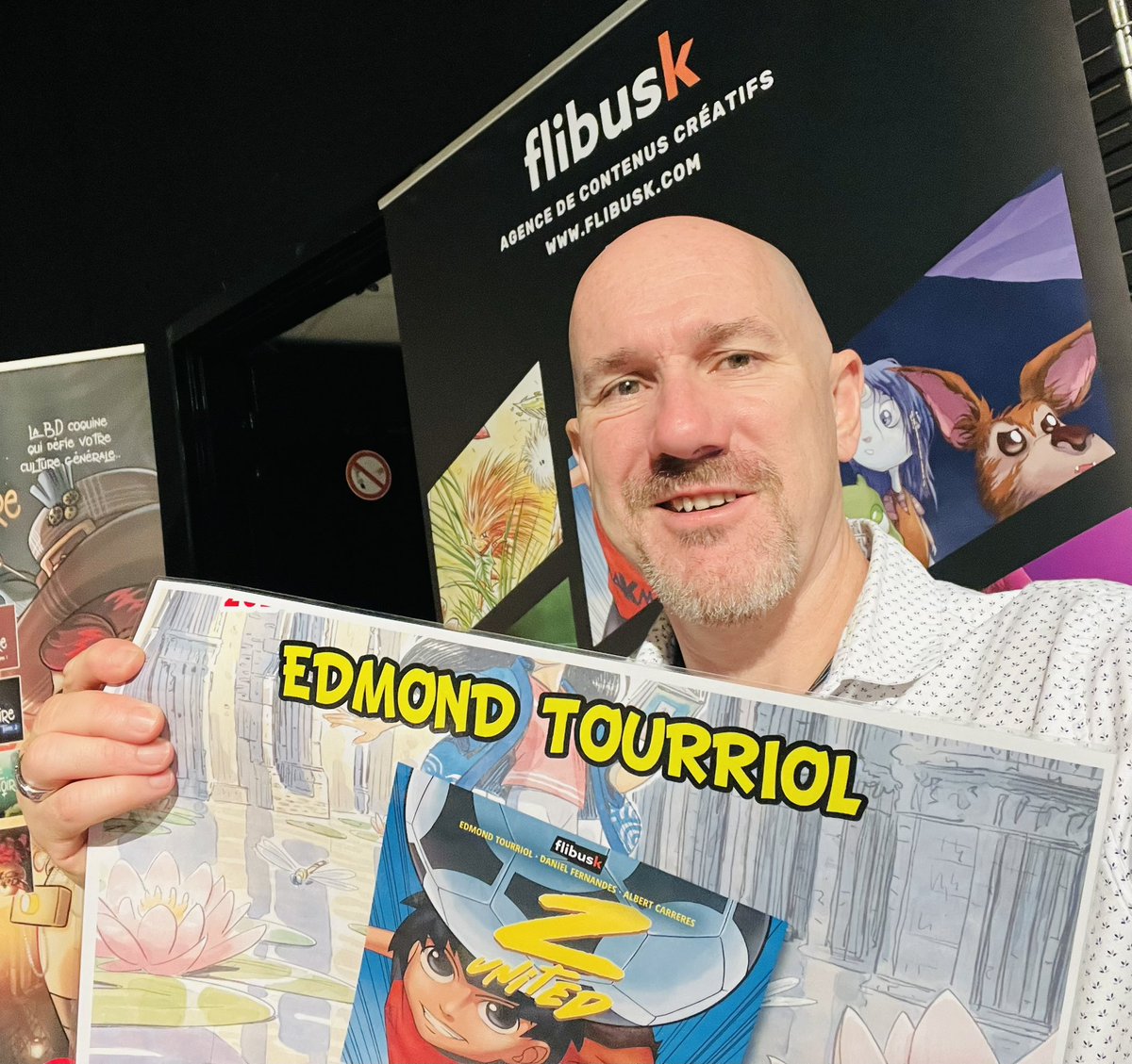 tourriol's tweet photo. Eh oui, c'est bien moi, Edmond Tourriol, en direct du Week-end BD de #Gradignan. On s'y retrouve ? https://t.co/3rbw0GJKSS