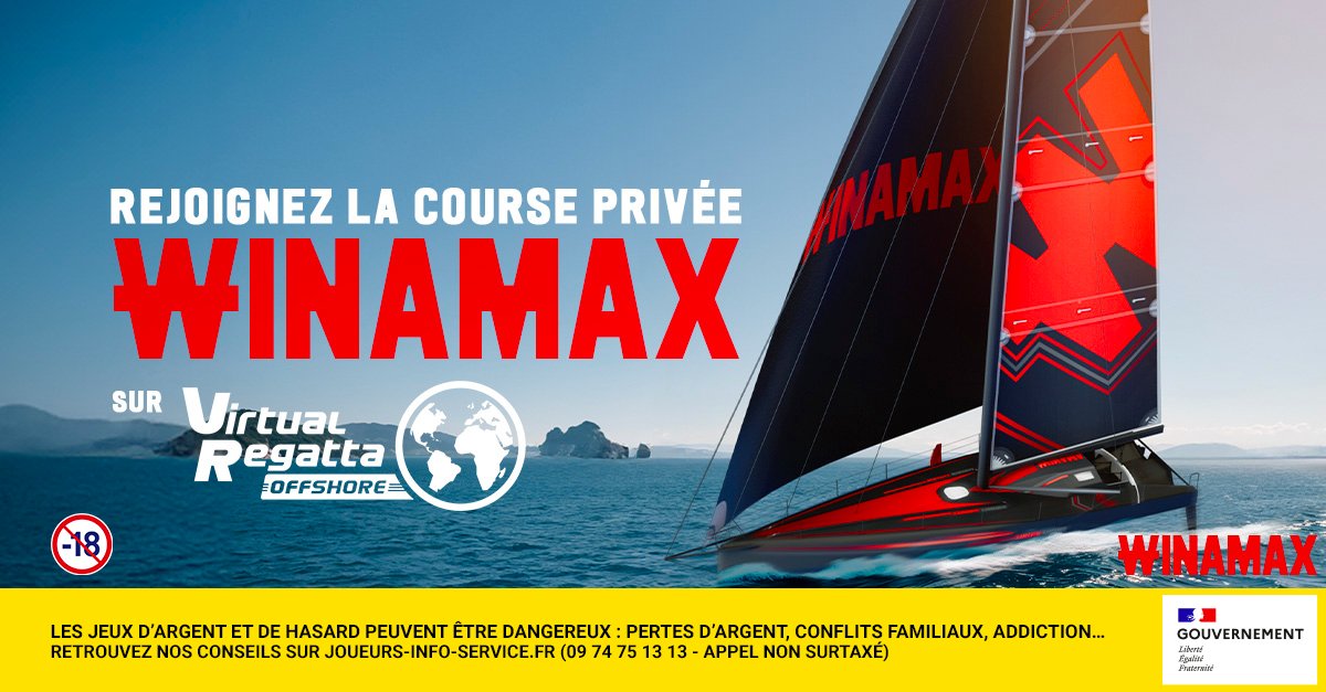 WinamaxSport's tweet photo. ⛵️ 10 packs de voiles (d'une valeur de 29,99 €) permettant d'améliorer votre bateau @VirtualRegatta sont à gagner !

🎁 Pour participer : retweetez ce tweet, suivez @WinamaxSport et r��pondez avec votre pseudo Winamax.

👉 Tirage au sort à 19h00 !

📄 Règlement > https://t.co/WrugYdWaSk