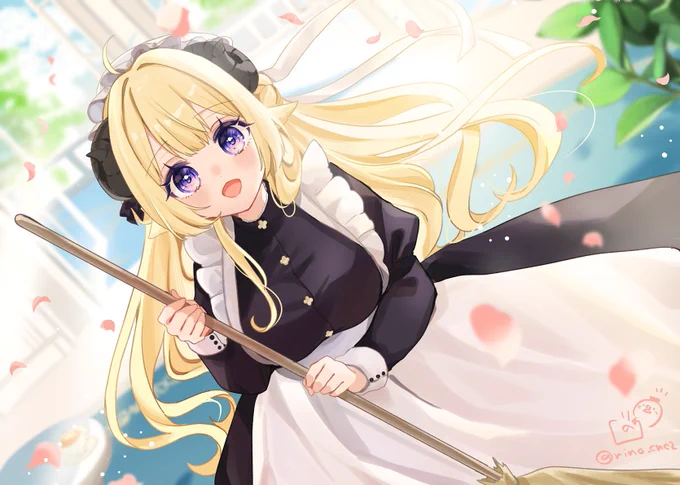 メイド姿なわためちゃん#つのまきあーと 