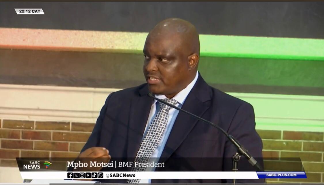BMF President, Mpho Motsei highlighted a crucial insight at the conference: the struggles we face today stem from a leadership deficit. 

Catch more of her powerful message here: 
youtube.com/watch?v=-oYDbI…

#AcceleratingEconomicTransformation