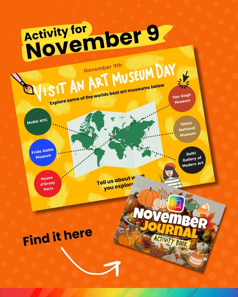 November 9: Go to a Museum Day

🖼️ Celebrate #GoToAMuseumDay by visiting a virtual museum! Which art piece inspired you the most?

hubs.la/Q02Wlmq90

#MuseumDay #ArtAppreciation #CultureInspire