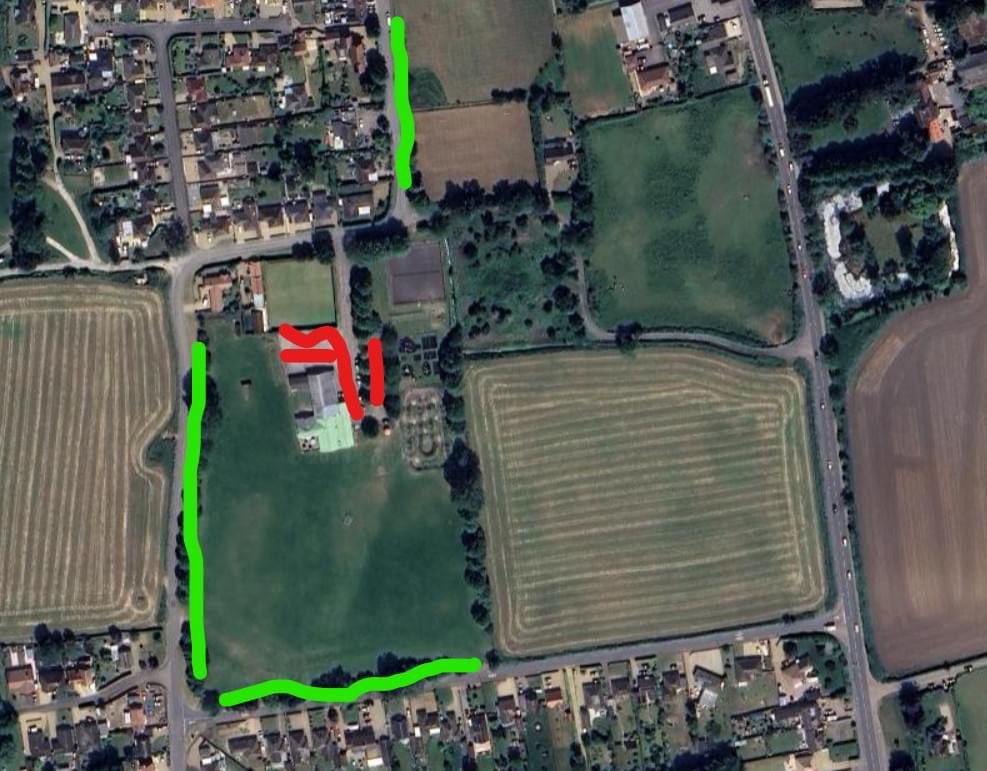 GAME DAY⚽️ - We are at home this week, come along &amp; show your support.💛🖤💛🖤 CAR PARK IS CLOSED‼️ Please park around the field where the green shows on the photo below or along by the school. Make sure you’re parked safely🚘