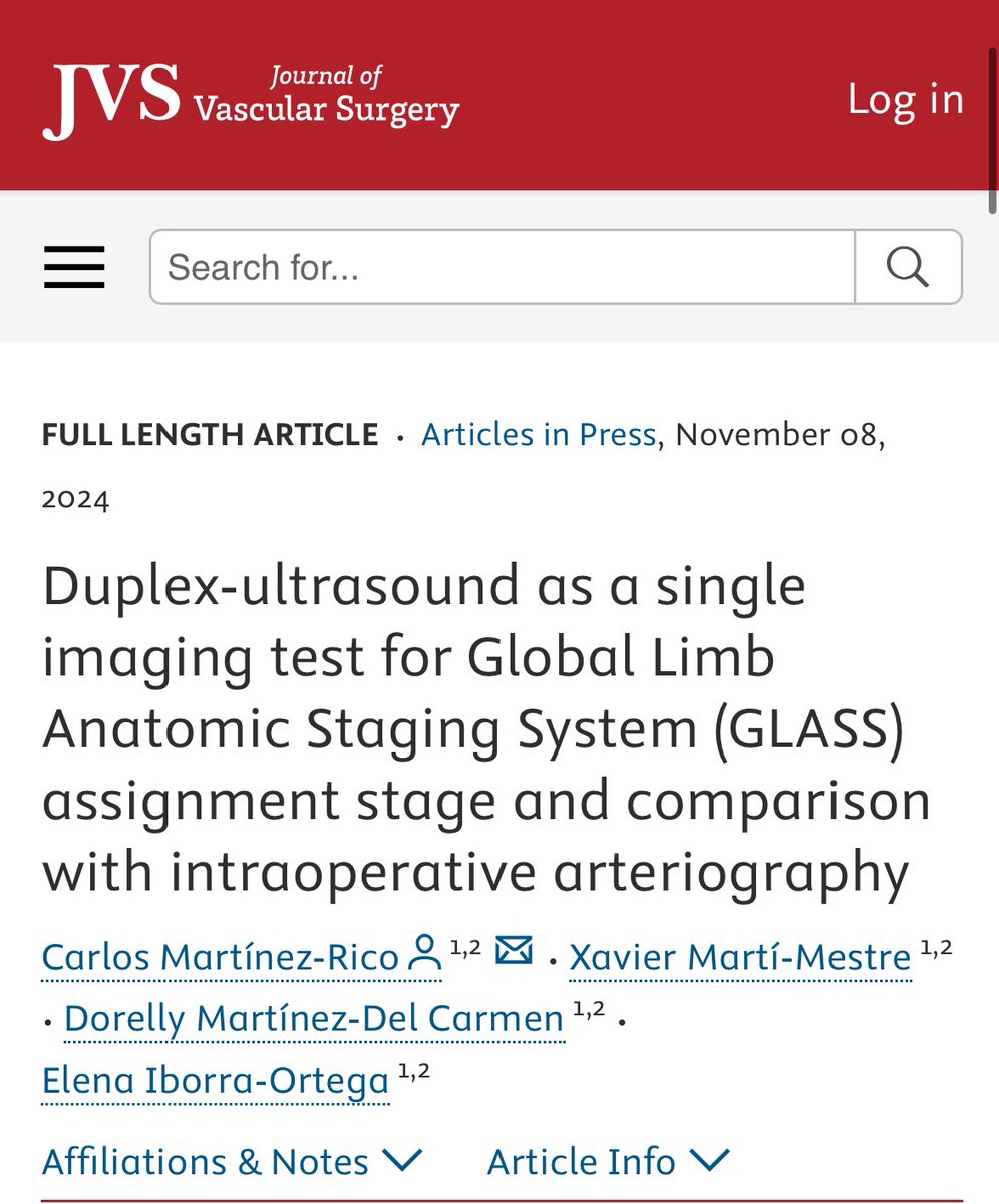 Carlos Martinez (@carlosmrico) on Twitter photo Hot off the press!!
<a href="/hbellvitge/">Hospital Universitari Bellvitge | HUB</a> <a href="/acv_hub/">Cirurgia Vascular a l'Hospital de Bellvitge</a> <a href="/eiborrae/">Elena Iborra</a> <a href="/VascularSVS/">Vascular SVS</a>
jvascsurg.org/article/S0741-… Hot off the press!!
<a href="/hbellvitge/">Hospital Universitari Bellvitge | HUB</a> <a href="/acv_hub/">Cirurgia Vascular a l'Hospital de Bellvitge</a> <a href="/eiborrae/">Elena Iborra</a> <a href="/VascularSVS/">Vascular SVS</a>
jvascsurg.org/article/S0741-…