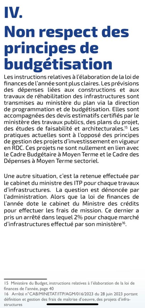 crefdl's tweet photo. ENQUÊTE #InfrastructuresKin :  Selon les agents de l’Administration le @MinITP_RDC s’est octroyé une rétrocession de 2% dans tous les projets à travers son arrêté portant "DÉFINITION ET GESTION DES FRAIS DE MAÎTRISE D'OEUVRE DES PROJETS D'INFRASTRUCTURES.  https://t.co/Zxuc9fUbM9 https://t.co/bmbWnylOhg
