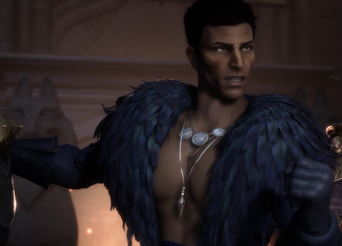 AURUMSINS's tweet photo. https://t.co/9TSM2moEtT ( veilguard spoilers : outfit ) who wants a shadow dragon with those thangs hanging out . https://t.co/UA4ZmYP8IU