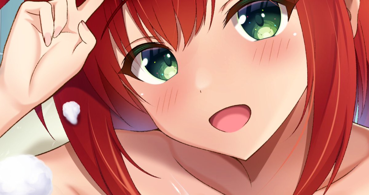 【pixivFANBOX更新しました!】
一緒にお風呂❤なドルウェブ・入華ちゃんのイラスト完成しました～!
リンクはプロフィールからお願いします! 