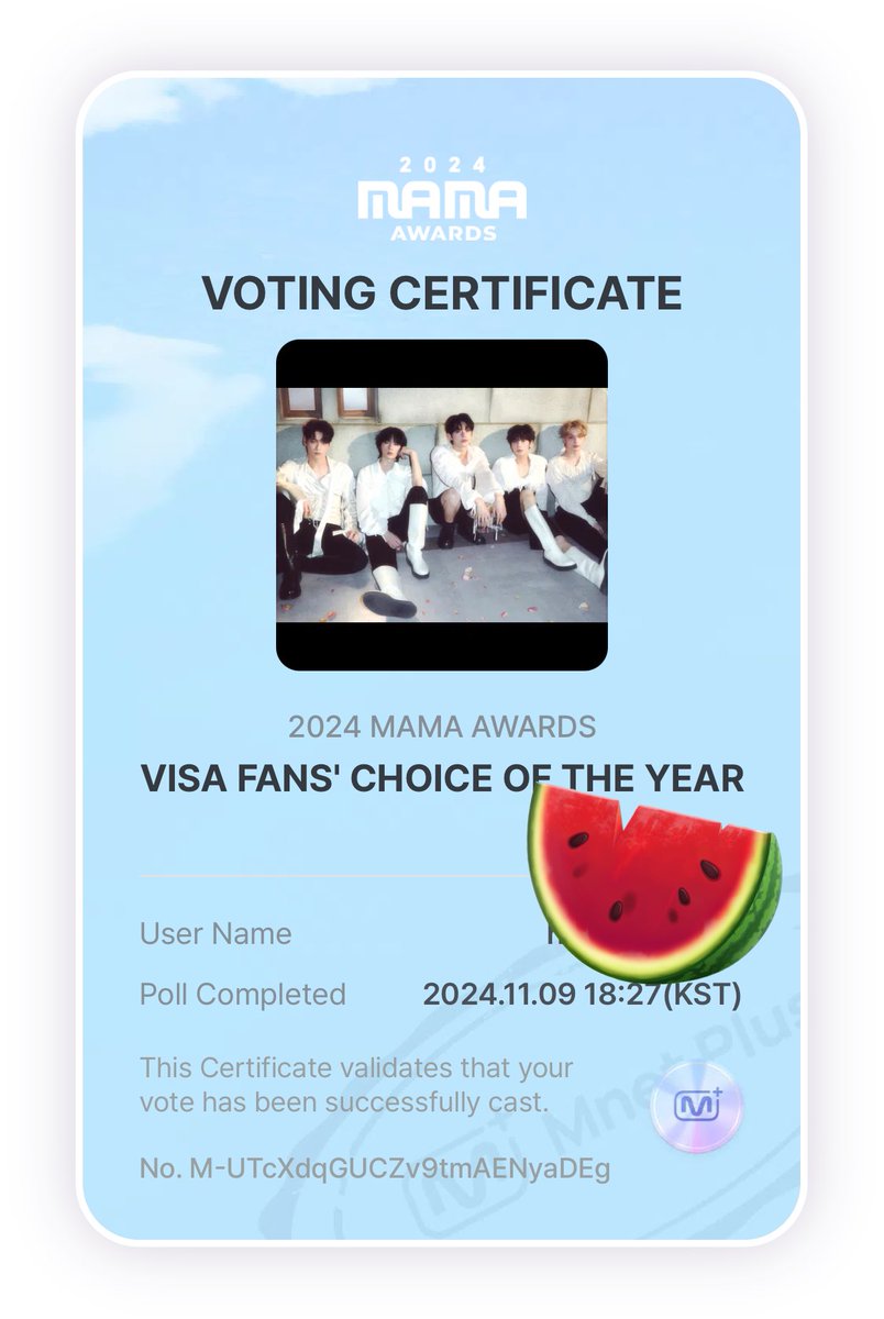 aeskeip's tweet photo. day 9 🍉

#2024MAMAVOTE #tomorrowxtogether https://t.co/GLFoH2op5P