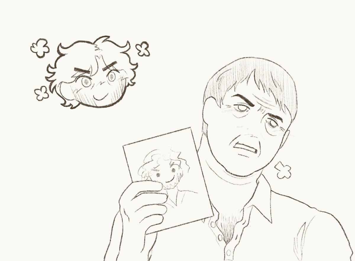 orihuhs's tweet photo. tulpar crew drew their captain #Mouthwashing https://t.co/RBZha2h29c