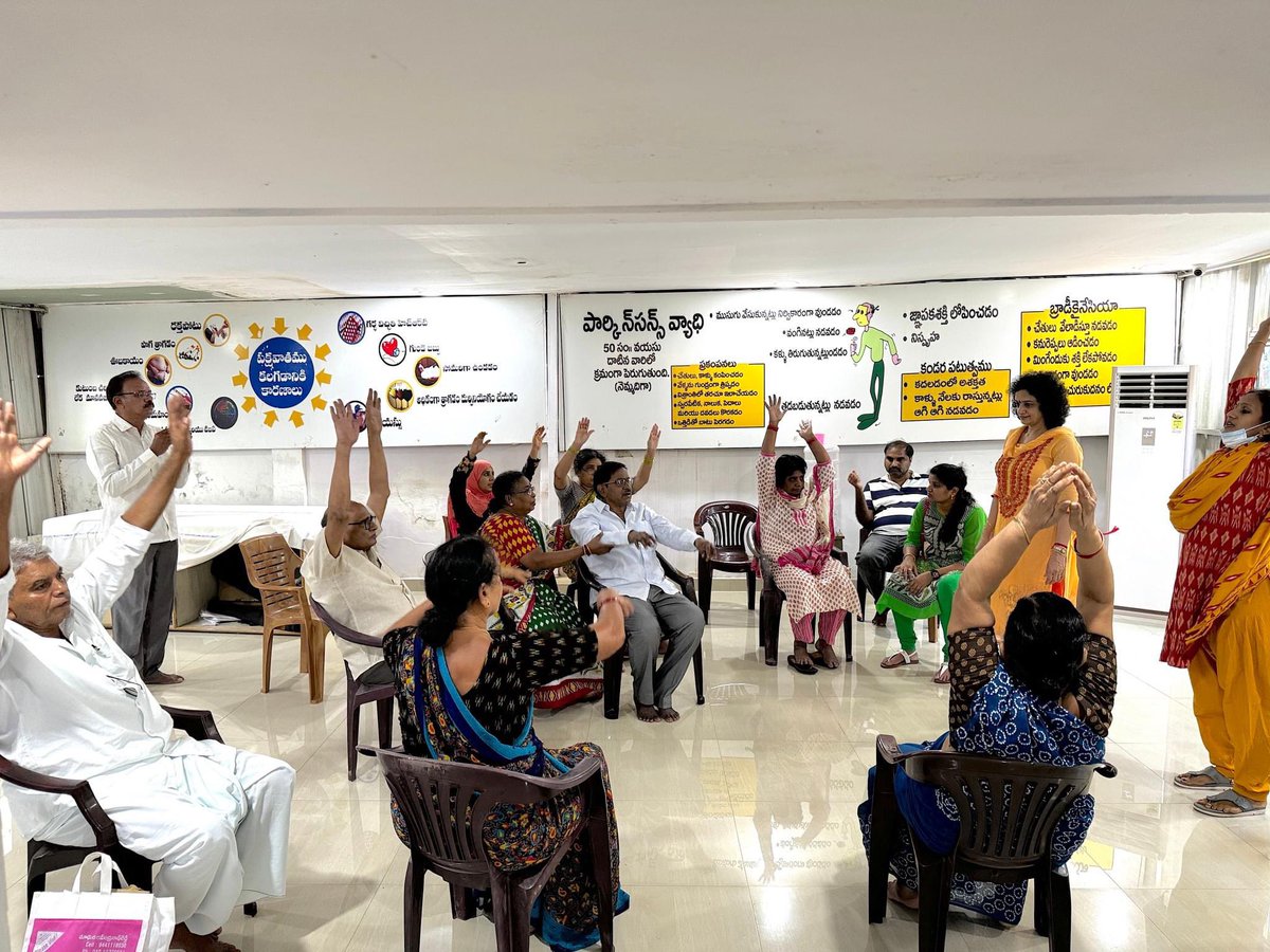 bindumenon2013's tweet photo. 9th November 2024. Session 329
We had our physical session today PARKINSON'S DISEASE AND MOVEMENT DISORDER SOCIETY NELLORE
Chair Exercises
For more details to join our free session please contact Dr SHALINI. 9642211600
#drbindumenonfoundation
#neurologyonwheels
#PDMDS https://t.co/3WTRvWvSUD