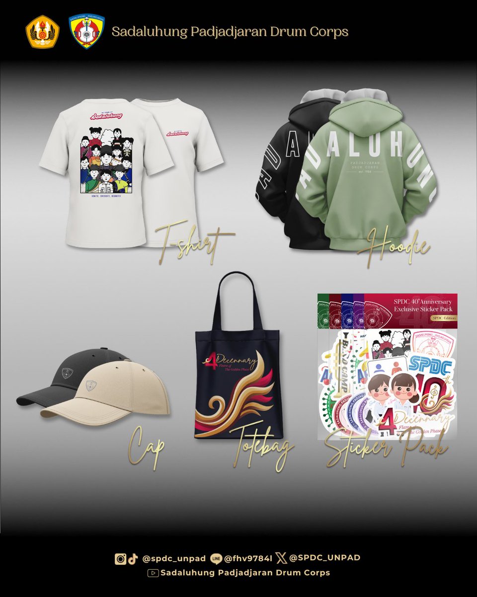 [𝐌𝐄𝐑𝐂𝐇𝐀𝐍𝐃𝐈𝐒𝐄]
Kami menghadirkan merchandise exclusive 4 Decennary hanya untuk tahun ini!
Pemesanan dan detail harga melalui Whatsapp Bussiness SPDC:
wa.me/c/6285624359879
Periode Pre-Order:
9 November - 5 Desember