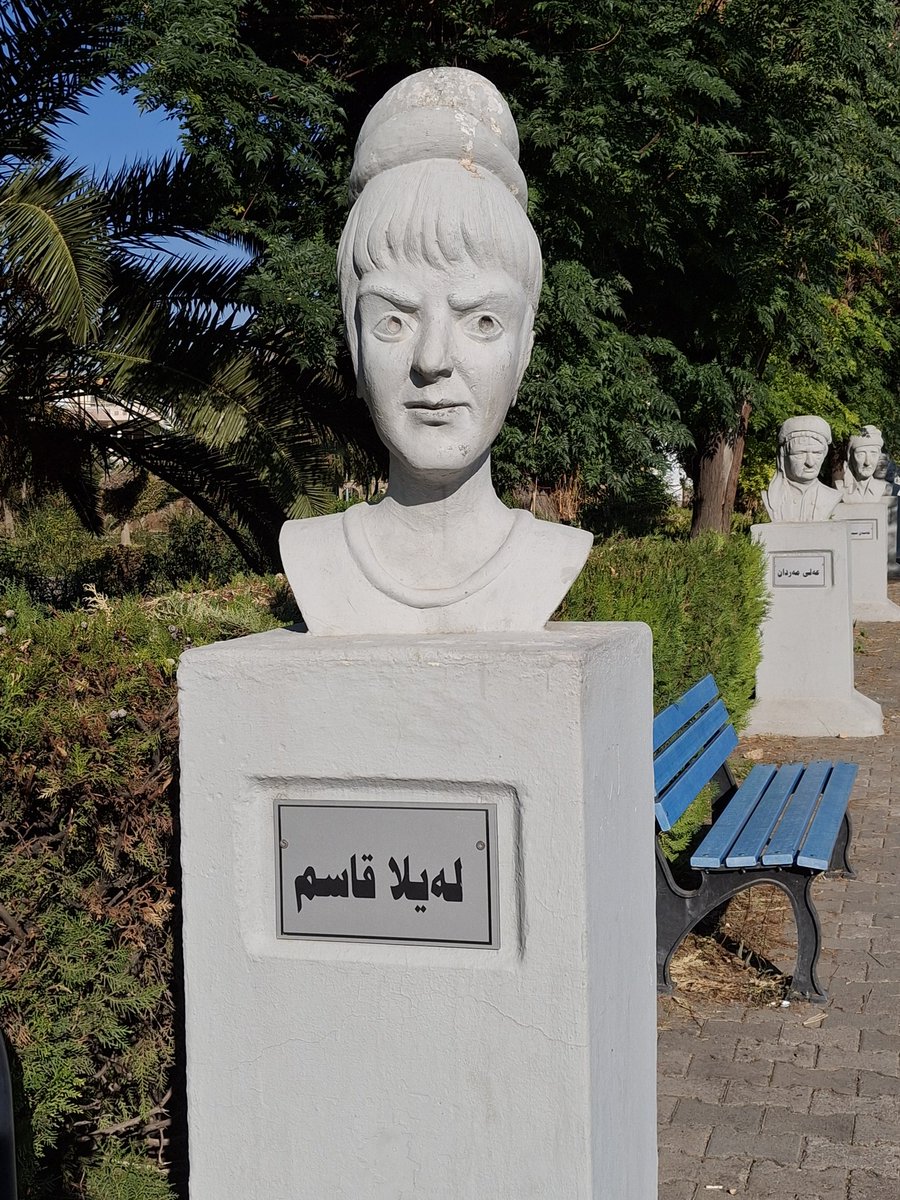 James Downs (@james_al_downs) on Twitter photo Two statues in Erbil of Leyla Qasim, the young Kurdish activist executed by the Ba'ath regime in Baghdad fifty years ago Two statues in Erbil of Leyla Qasim, the young Kurdish activist executed by the Ba'ath regime in Baghdad fifty years ago