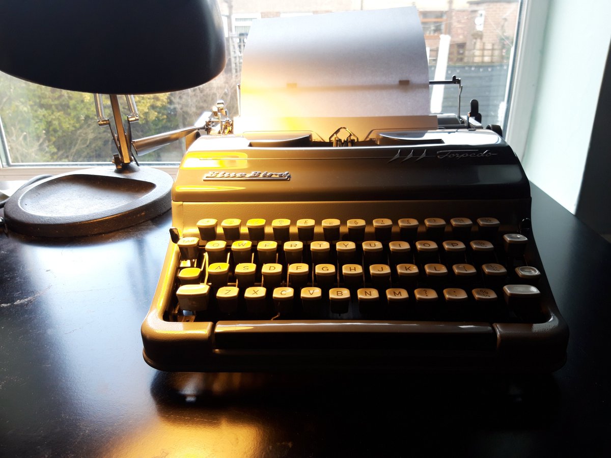 My weapon of choice back in the day. 

Painstakingly tapped out a 700,000 word novel in my late teens, complete with all the spelling mistakes, typos, and pencil edits. 

I doubt I could shape that book into anything useful now, but it was so much fun writing it.

#lovewriting